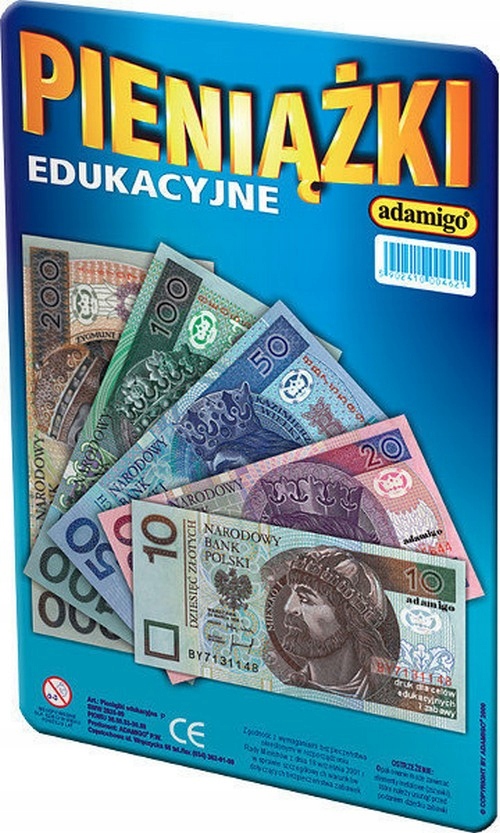 PIENIĄŻKI EDUKACYJNE zestaw banknotów DO NAUKI I ZABAWY OUTLET