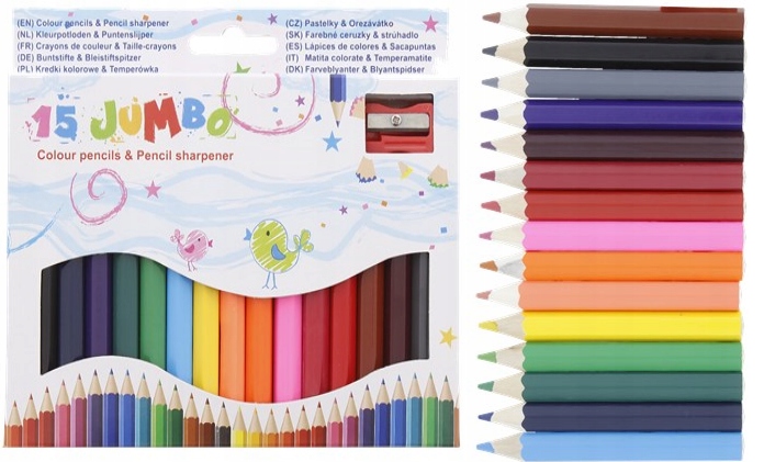 

Kredki Jumbo Grube Temperówka