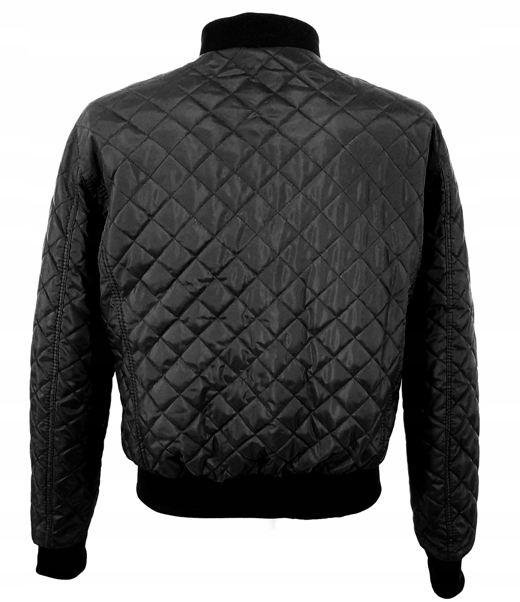 KURTKA Przejściowa MĘSKA LEKKA PIKOWANA 58 WIOSNA Długość do bioder