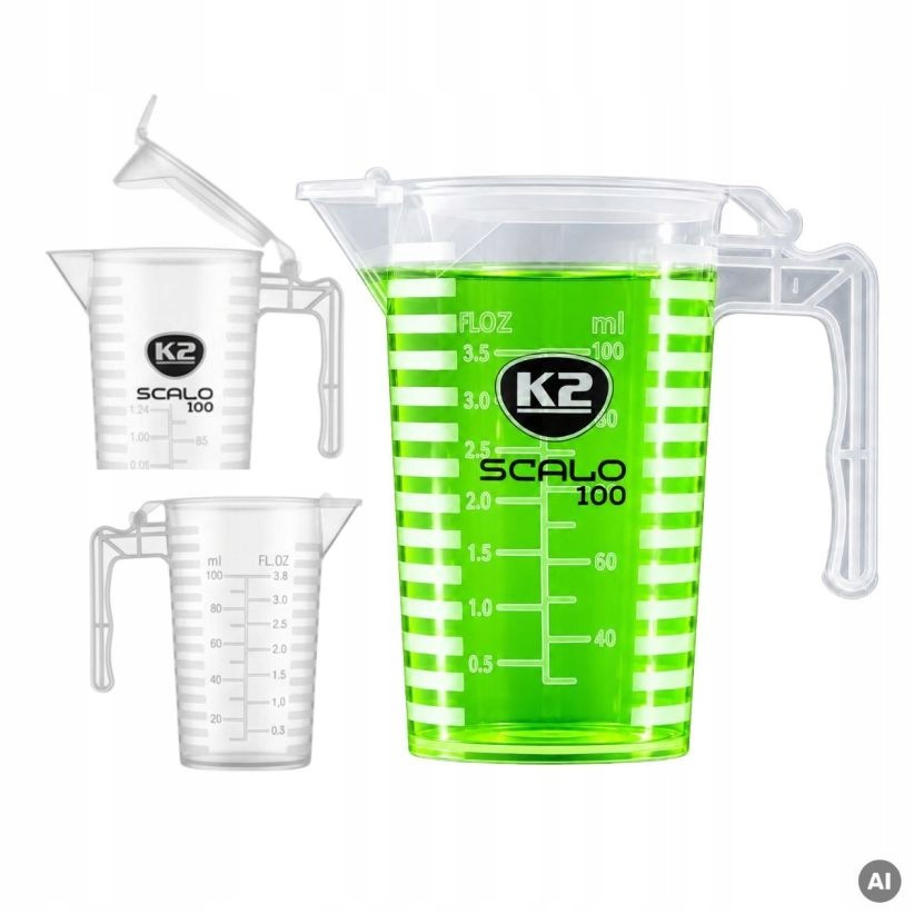 K2 Scalo kubek z miarką do odmierzania, rozcieńczania płynów chemii 100ml