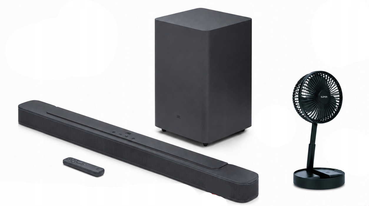 Soundbar Jbl BAR21DBM2 2.1 300 W Bezdrôtový subwoofer Ventilátor Darček