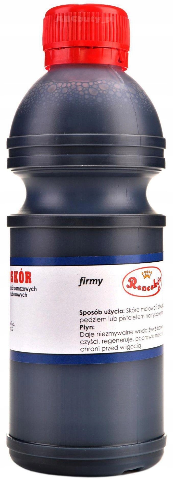 FIOLETOWY 13 FIOLETOWA FARBA RENOSKÓR 500 ml WILBRA DO SKÓRY ZAMSZU NUBUKU Płeć uniseks