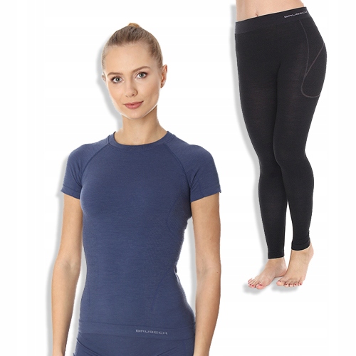 Bielizna damska do Turystyki BRUBECK ACTIVE WOOL Właściwości bezszwowe