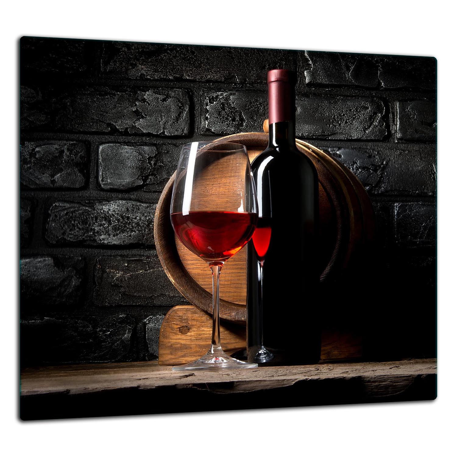 7v1 Skleněná Ochranná Deska Panel Lepidlo 65x60 Víno