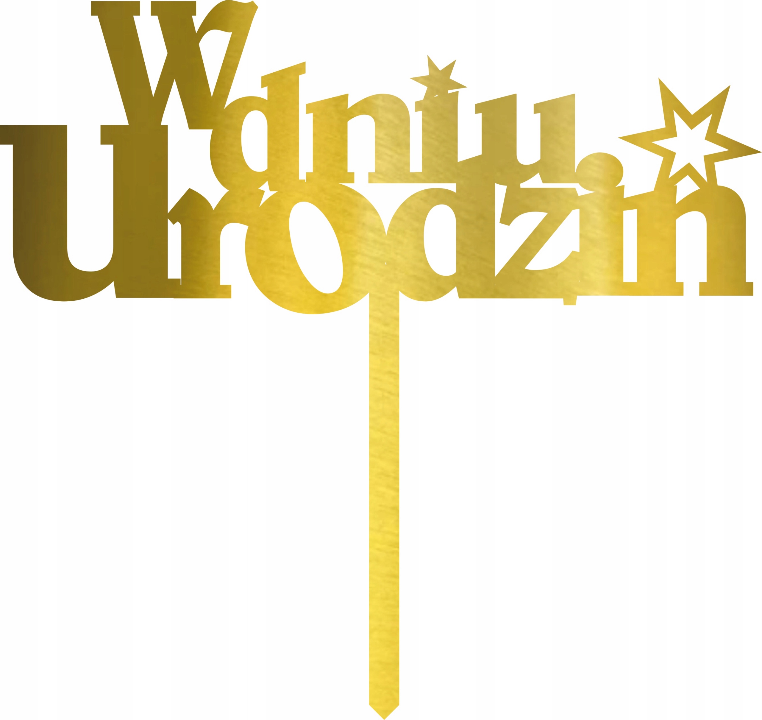 

Topper Toper Na urodziny w dniu urodzin