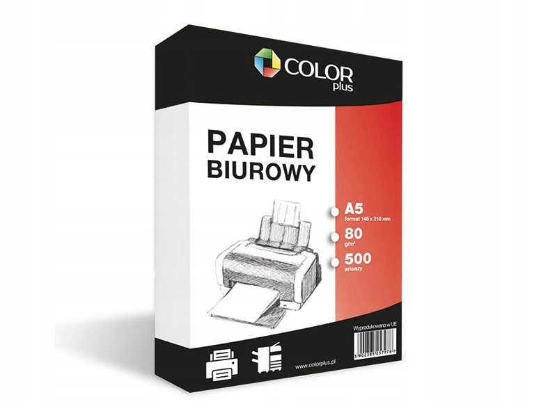 PAPIER KSERO BIUROWY - A5 80g