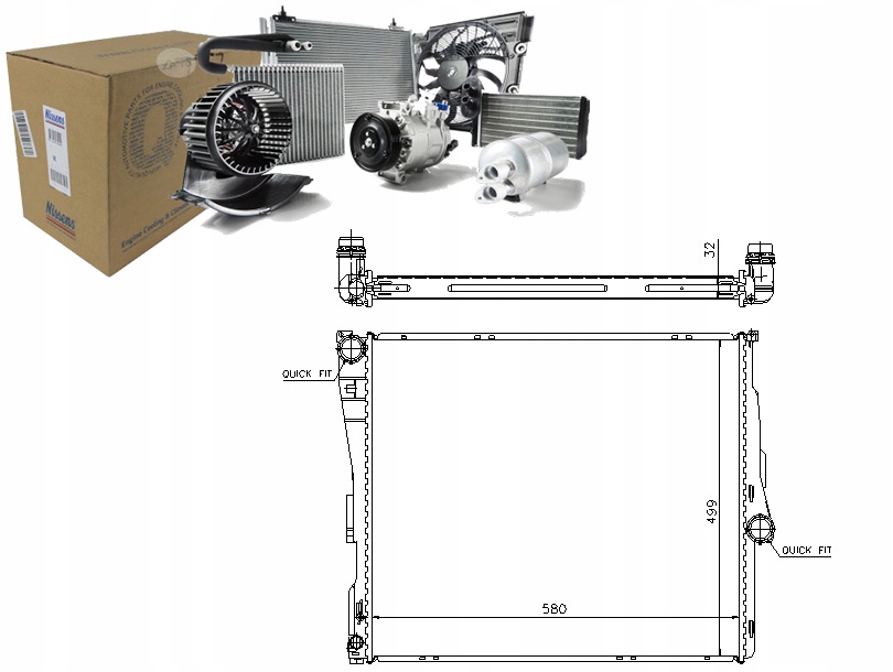Chladič Motoru Bmw X3 (E83) 2.0-3.0D 09.03-12. Nezbytnost řidiče #37