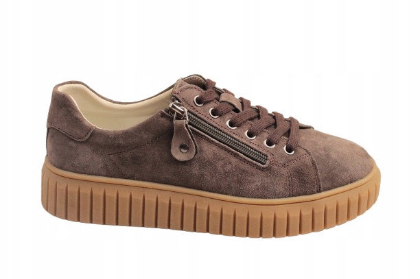 Polobotky Tenisky Goodin GD-XF-215 vel. 38 Coffee Bronz Semiš