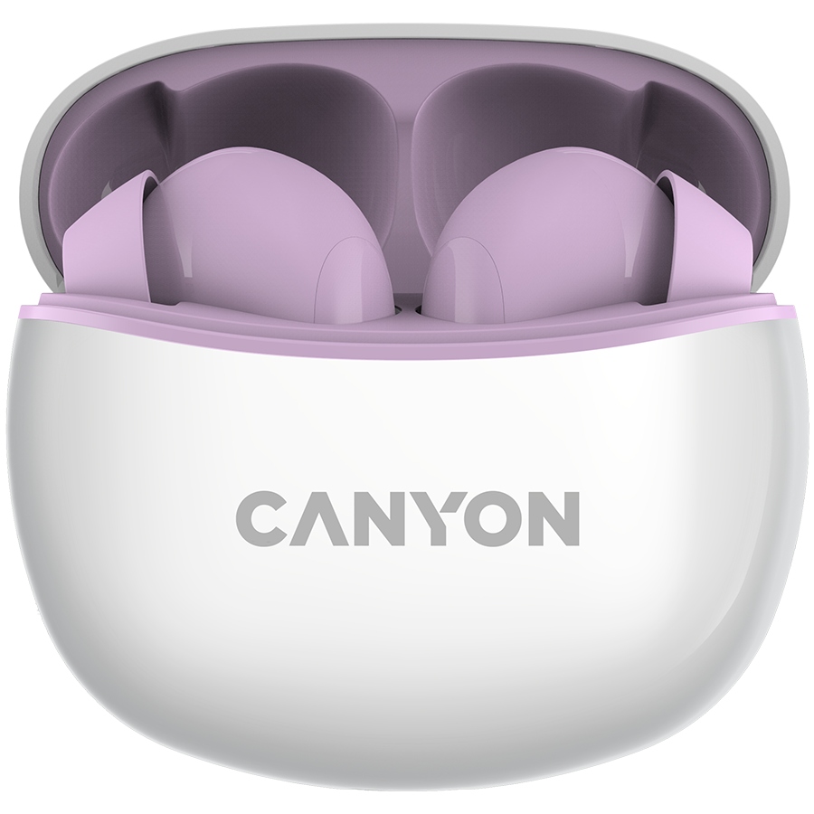 Canyon In-ear sluchátka TWS-5 Pouzdro Fialové