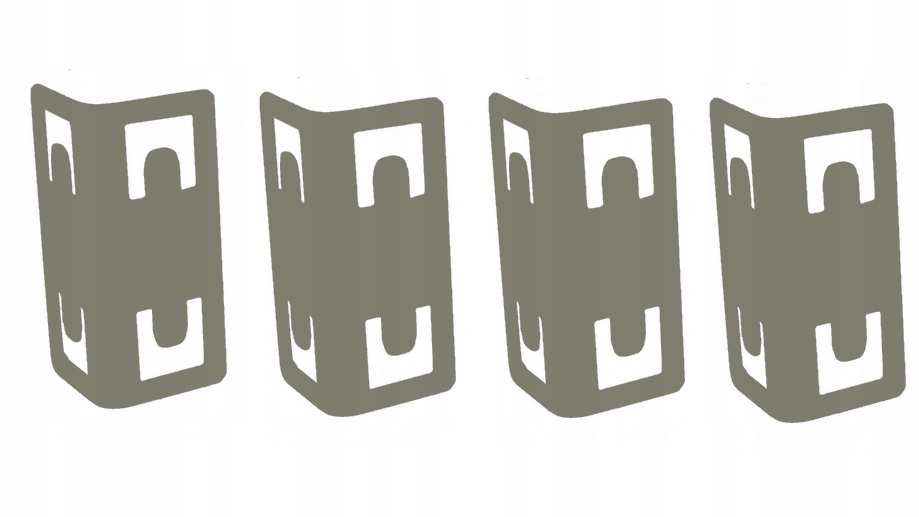 

Łączniki nóg do regału Helios komplet 4 szt biały