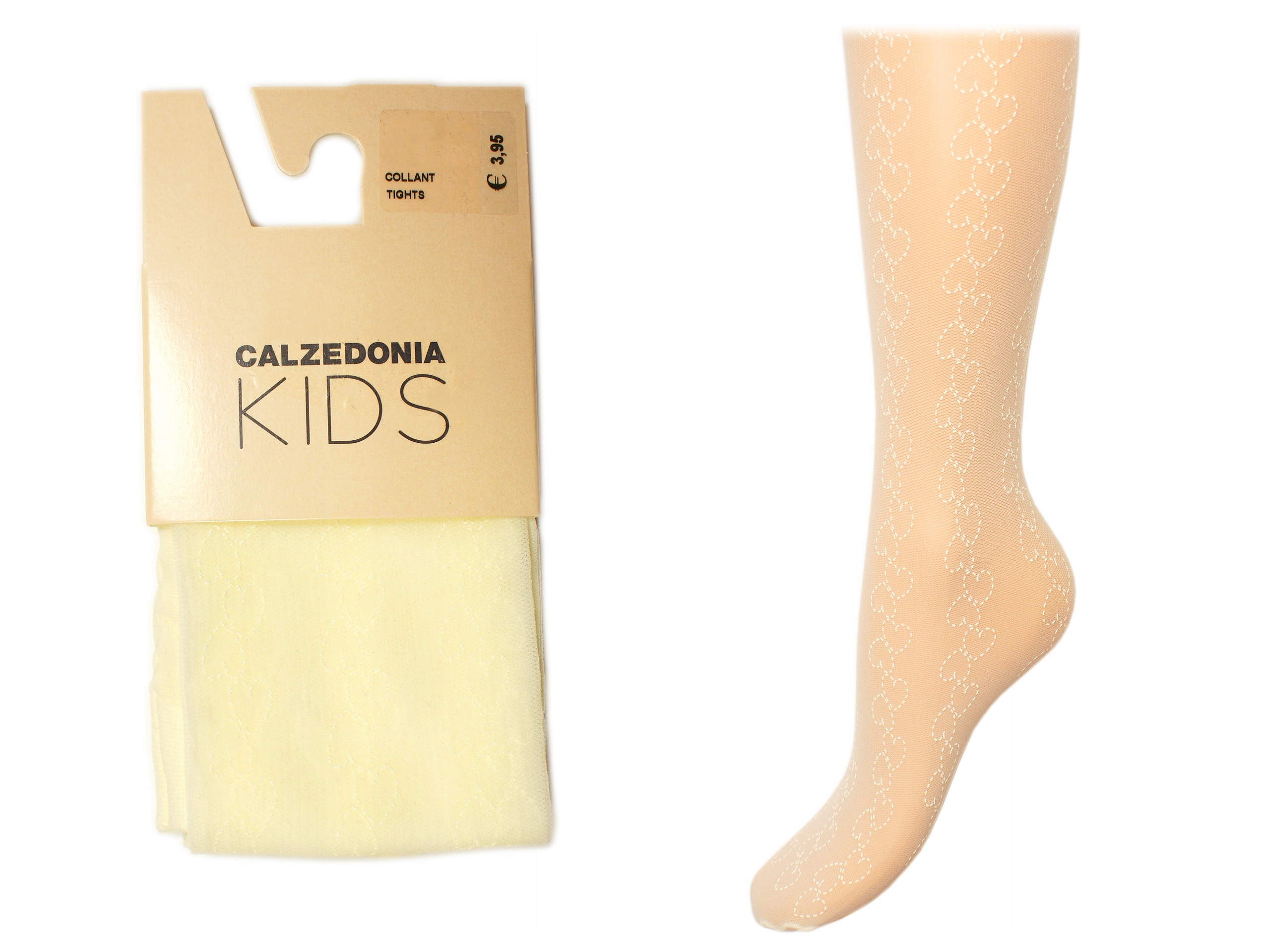 

Calzedonia rajstopki ecru serduszka 6-8 lat