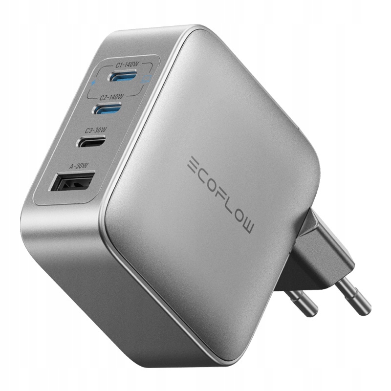 EcoFlow Rapid Pro 140W GaN Ładowarka 3xUSB-C 1xUSB-A Szybka
