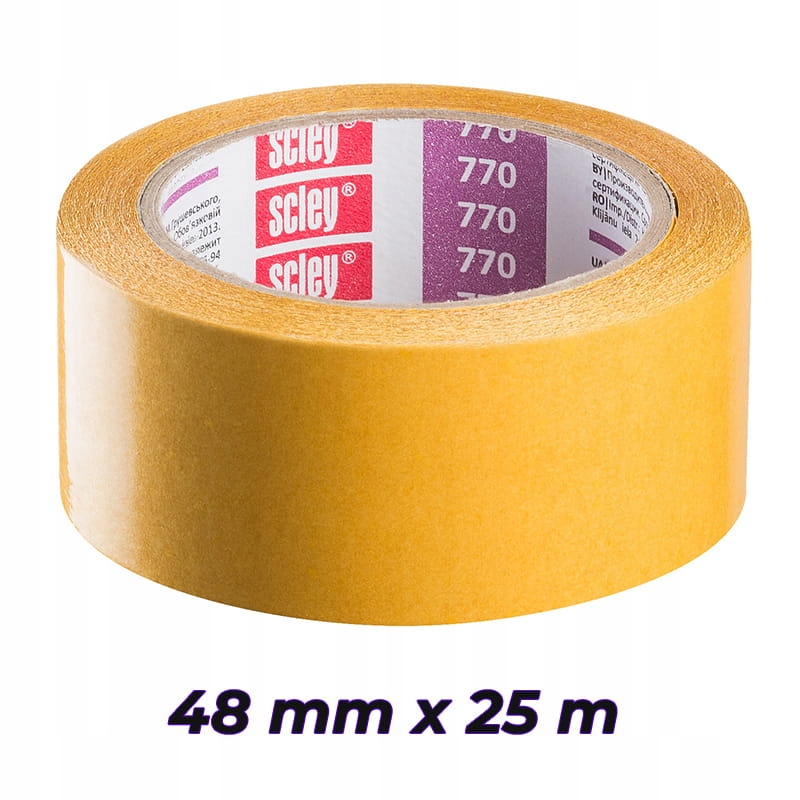 

Scley taśma dwustronna Kaem 48mm x 25m 770 uniwers