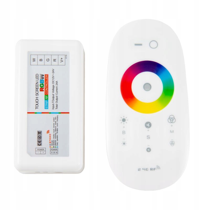 STEROWNIK LED RGBW RF 6A 72W Z BIAŁYM PILOTEM DOTY