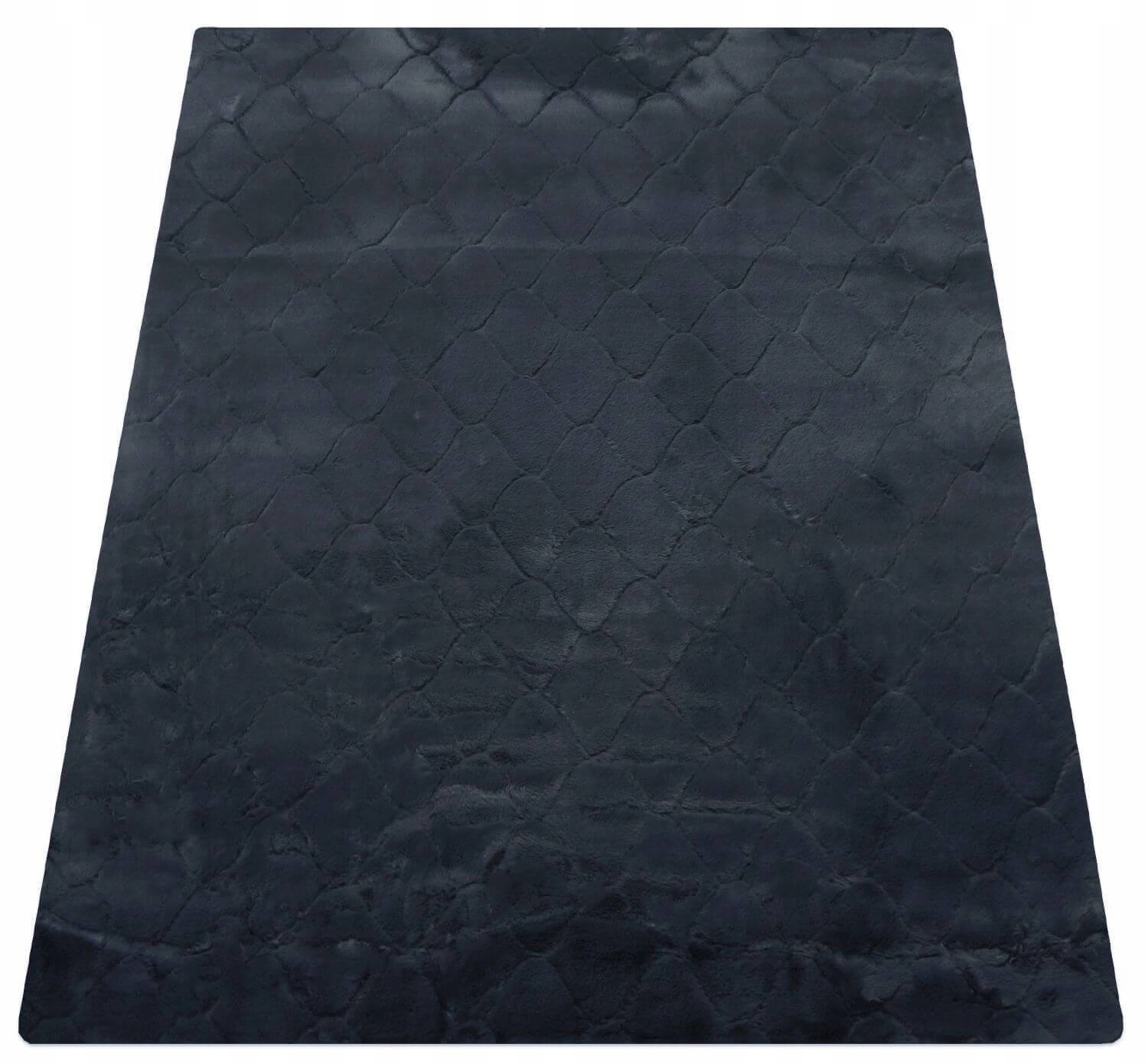 Koberec Shaggy Do Obývacího Pokoje Ložnice Nadýchaný Tlustý 3D Modrý Rabbit 60X100