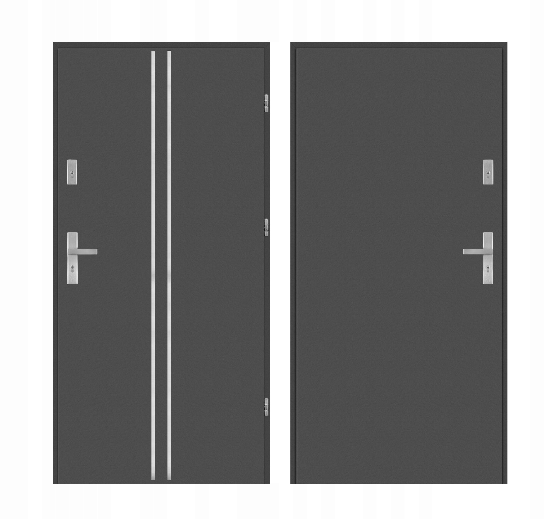 Drzwi Ud 1,1 LUX 72mm AP 3 Black Orzech Prawe 90 do wewnątrz Grubość drzwi 72 mm