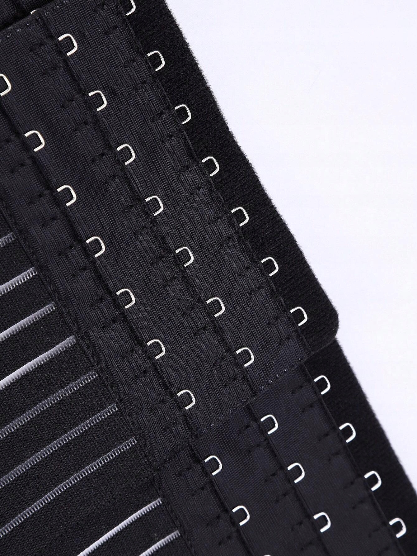 Shein czarny damski gorset trzy pasy XXL Marka Shein