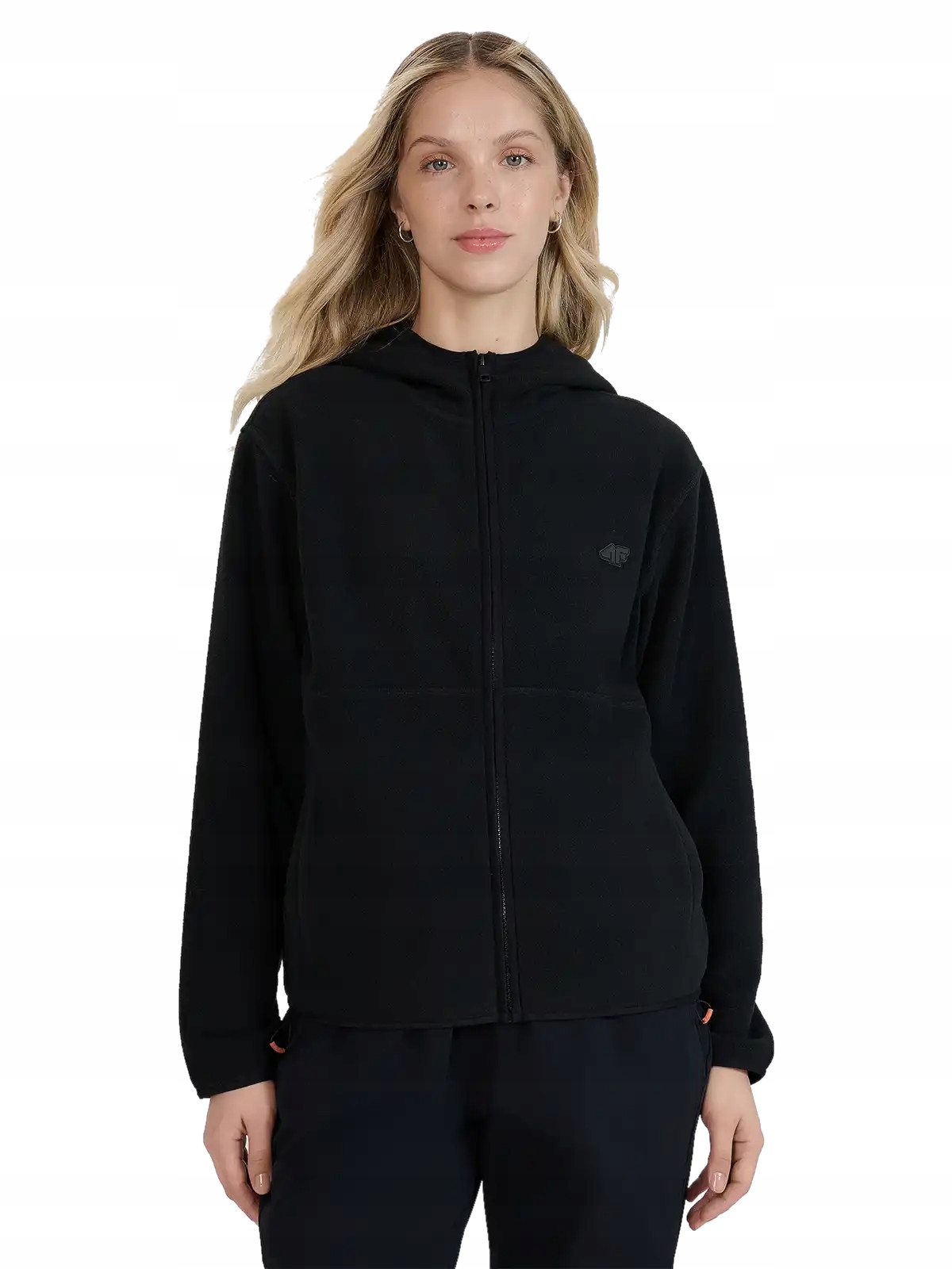 Damski polar 4F bluza polarowa z kapturem FLEF315 20S czarny XXL