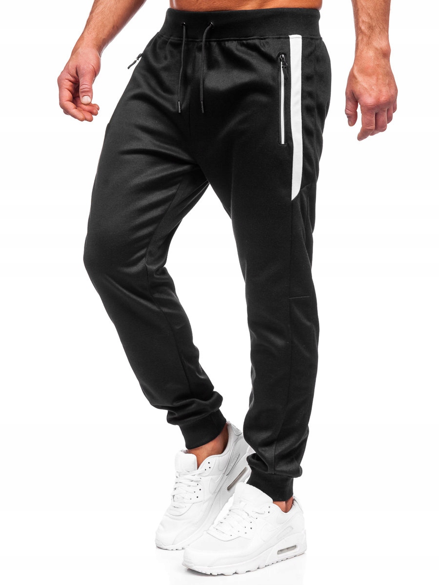 

Spodnie Dresowe Joggery Czarne 8K212A Denley_m