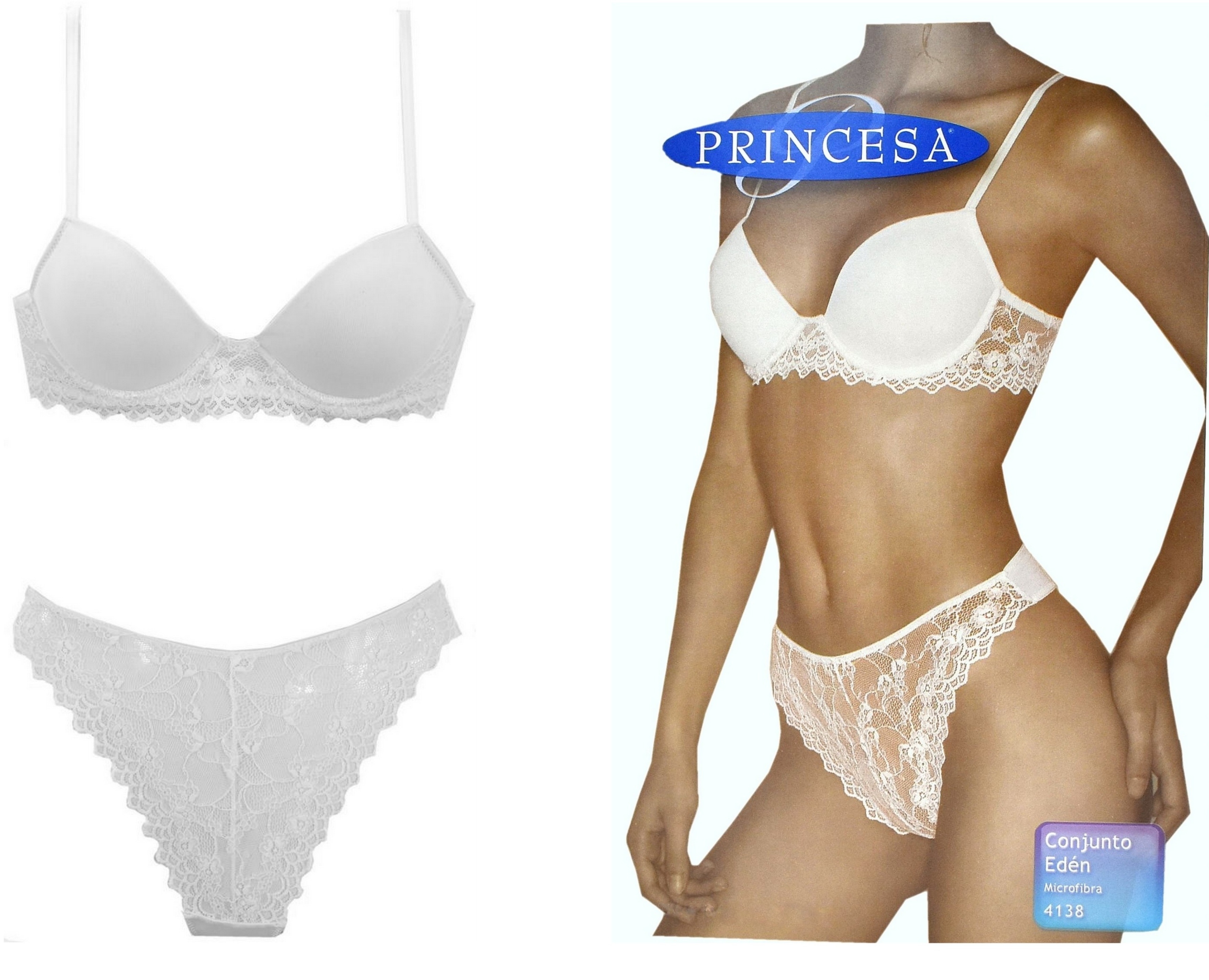 Princesa komplet stanik microfibra 80B i majtki M Marka Inna marka