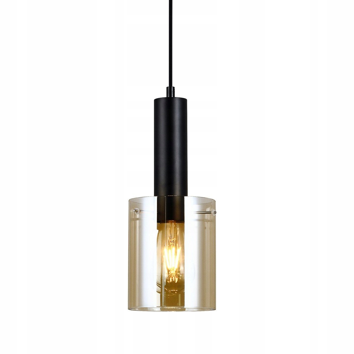 Závěsná lampa Sardo PND-5581-1-BK+AMB Italux