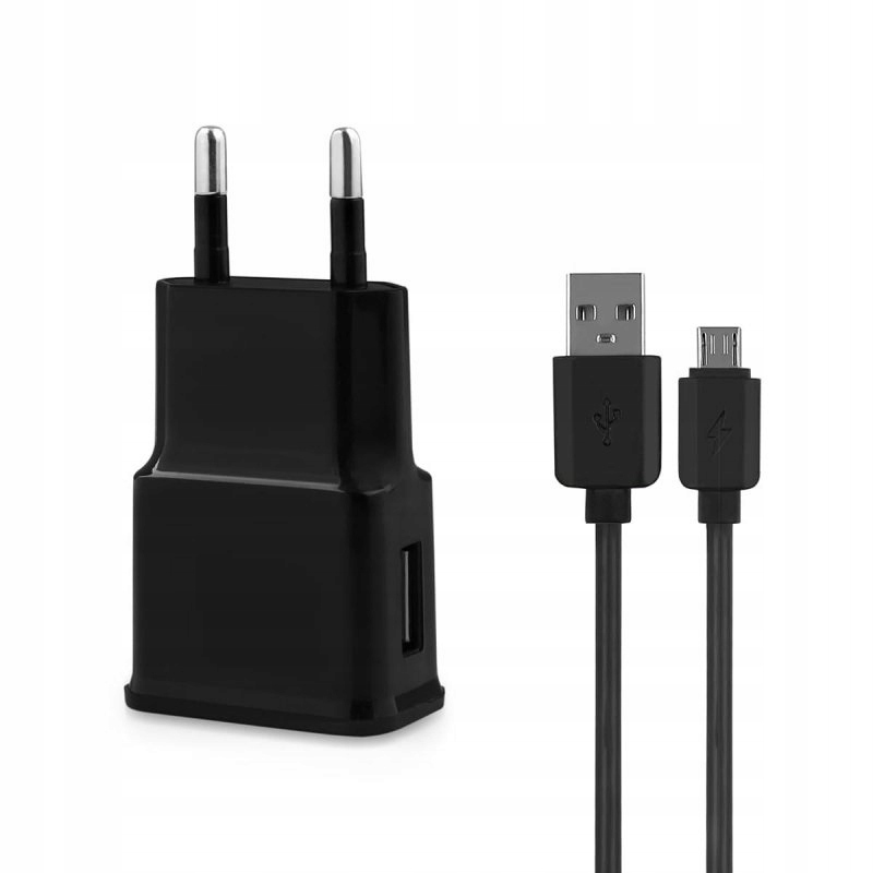 

Ładowarka siec Maxpower set 1A USB+Micro czarn