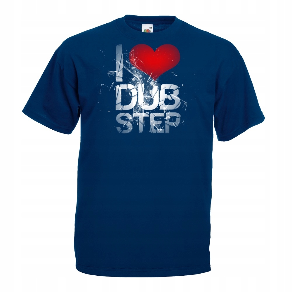 

Koszulka z nadrukiem i love dubstep muzyka XXL
