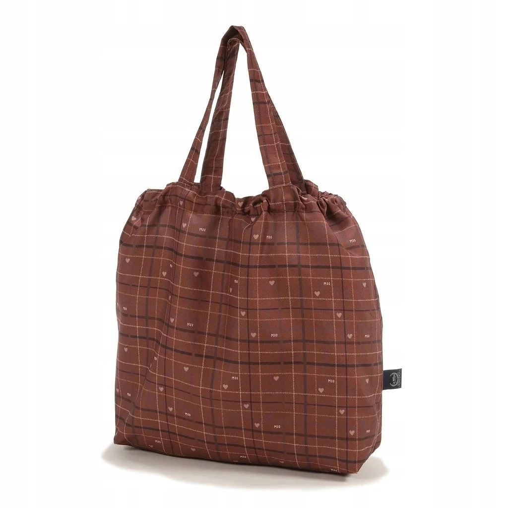 Moo Meadow Plaid Torba Shopper Bag z Kieszonką Tote Bag La Millou