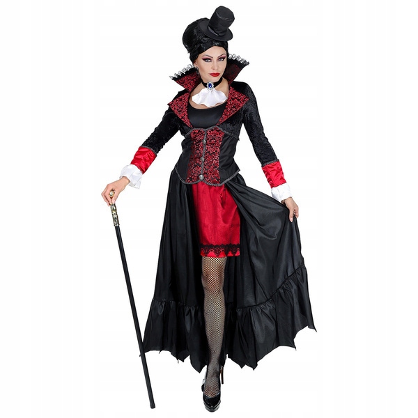 Kostým Paní Upírka Gotická Upírka Převlek Halloween XL