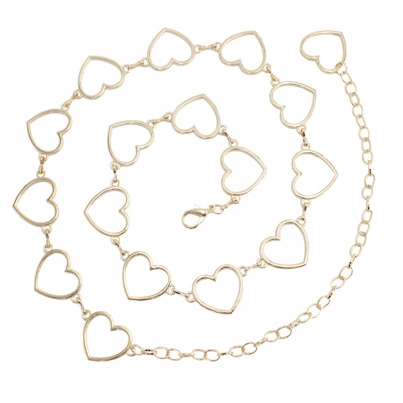 

Pasek Złoty Serca spodnie bluzka sukienka Dodatek