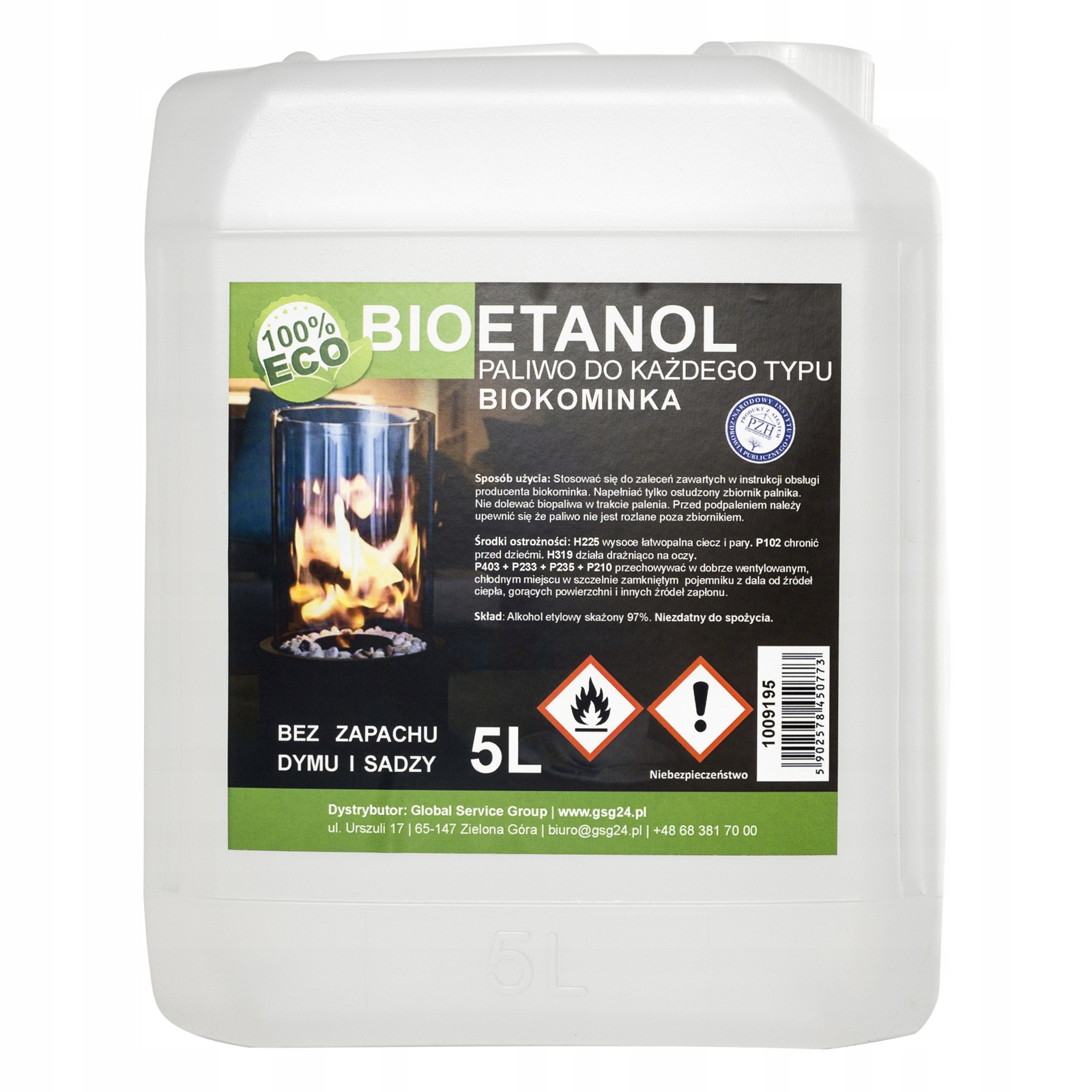 Bioalkohol bioethanol Bio palivo do biokrbu 5L