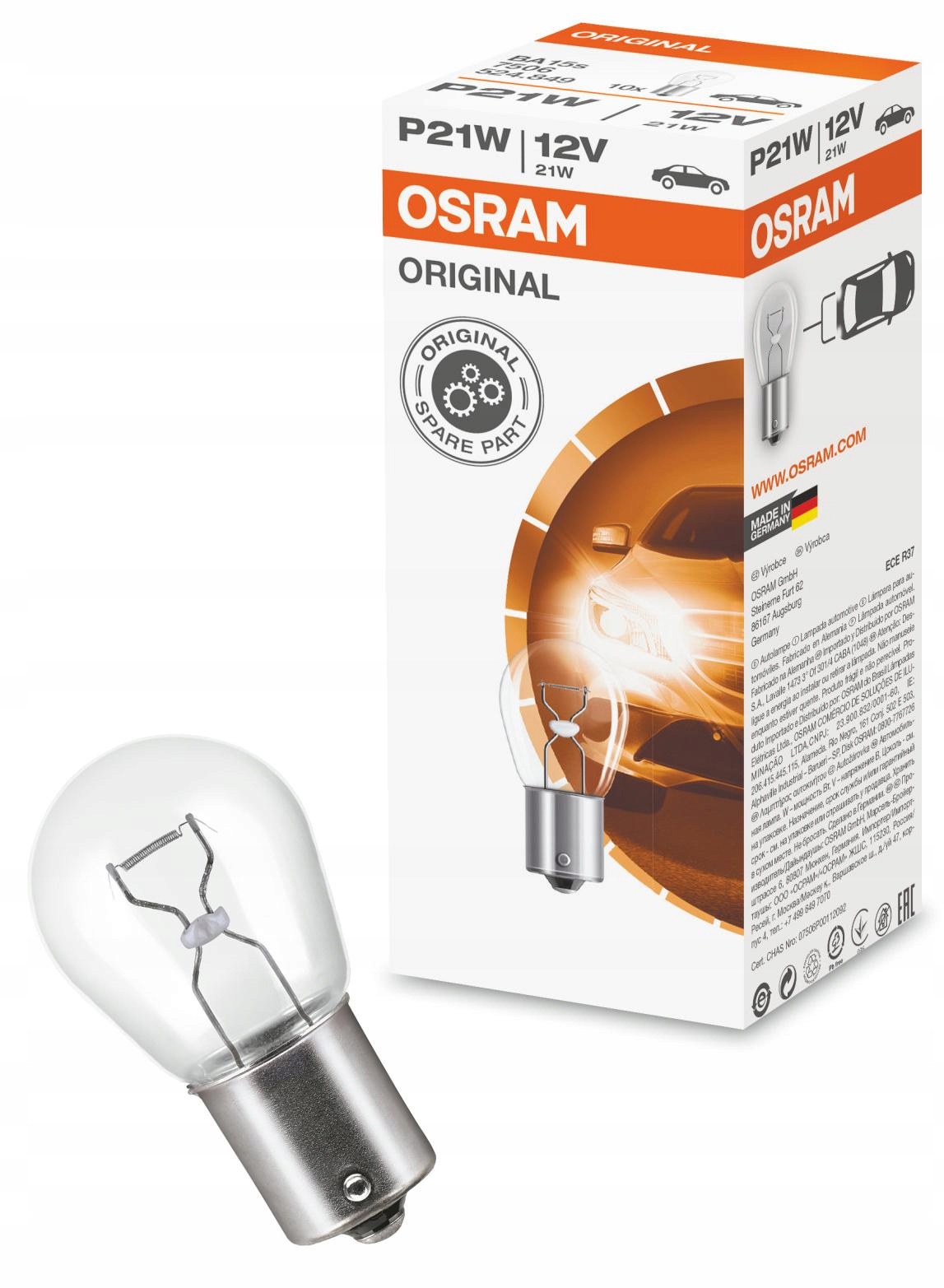 Żarówka lampa kierunkowskazu Osram 7506
