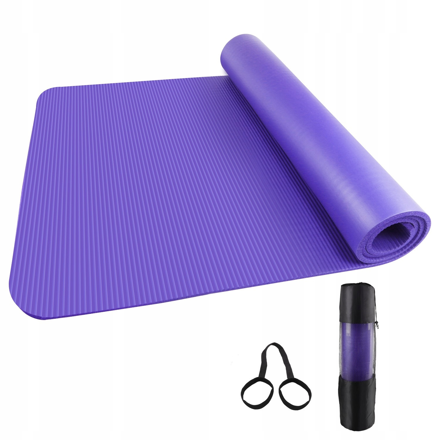 

Mata do ćwiczeń Gruba Jogi Fitness 185x80x1 Fiolet