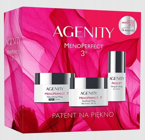 Agenity MenoPerfect 3 Zestaw krem na dzień 50ml noc 50ml pod oczy 15ml
