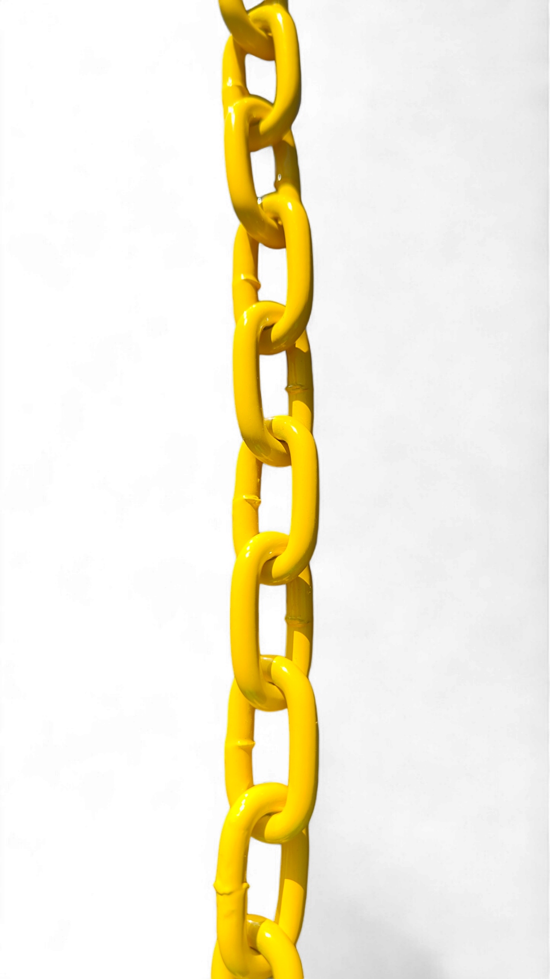 METALOWY OCYNKOWANY ŁAŃCUCH OSTRZEGAWCZY FI 6MM D1 ŻÓŁTY RAL1023 "D1" 1MB