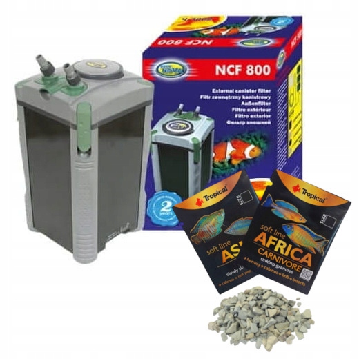 Filtr Zewnetrzny NCF-800 akwarium do 200L +gratisy