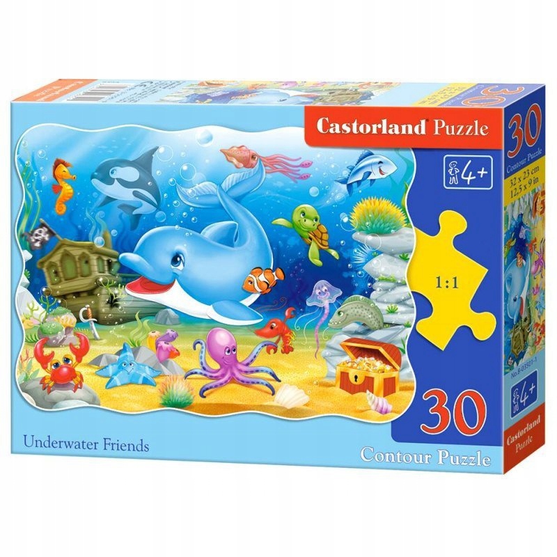 

Puzzle 30EL. Ocean ryby dla 4 latka 4+
