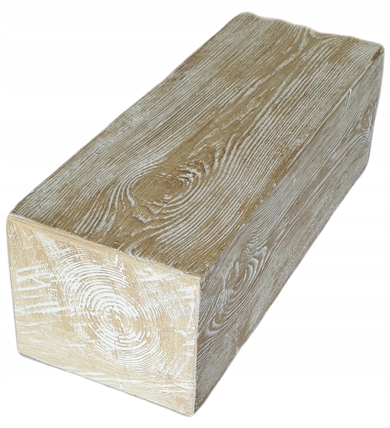 Rustikální nosník Modern, dekorační nosník 19 x 17 cm x 3 m patina béžová