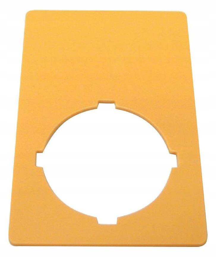 EATON M22-XZK EMERGENCY STOP sign yellow 50x33mm b