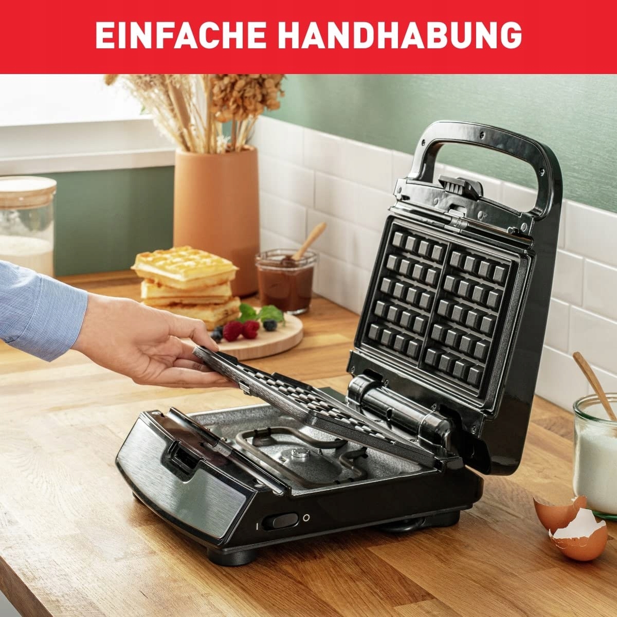 TEFAL Snack Collection Zestaw 4w1 Urządzenie Kombi 700W Czarny Stalowy — miniatura 3