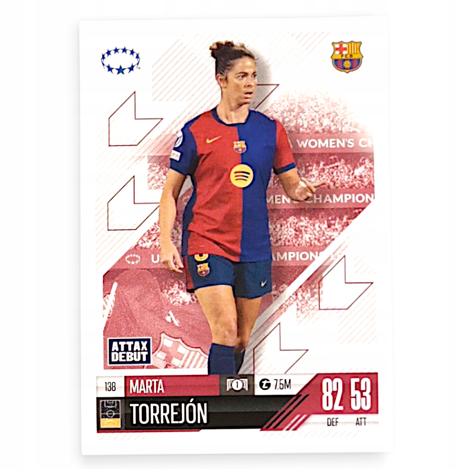 Topps Match Attax Extra 2025 Champions League 138 Marta Torrejon Barcelona