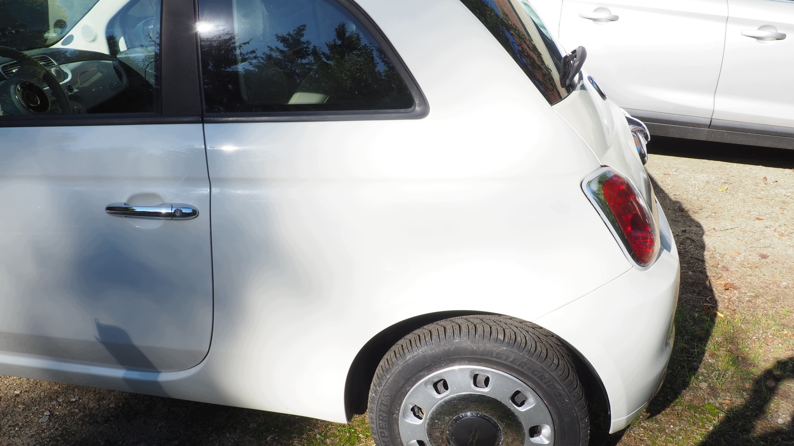 Fiat 500 fender side left rear part