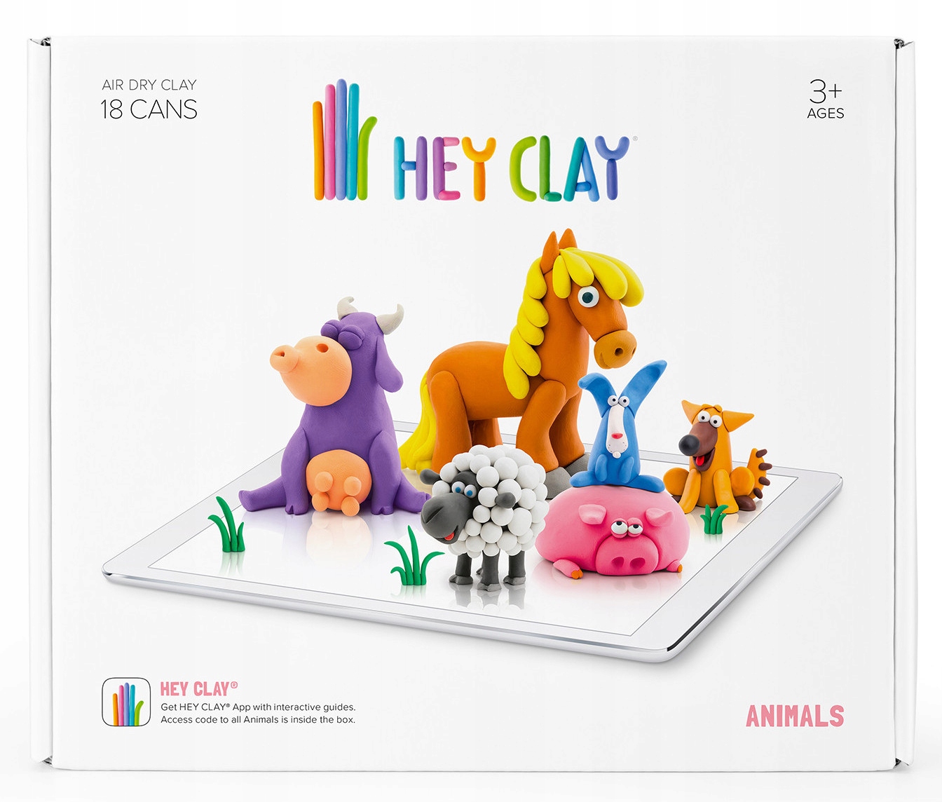 

Hey Clay Zwierzęta Animals masa plastyczna zestaw
