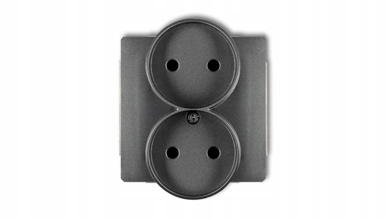 Elektrická Zásuvka Karlik šedá Mat