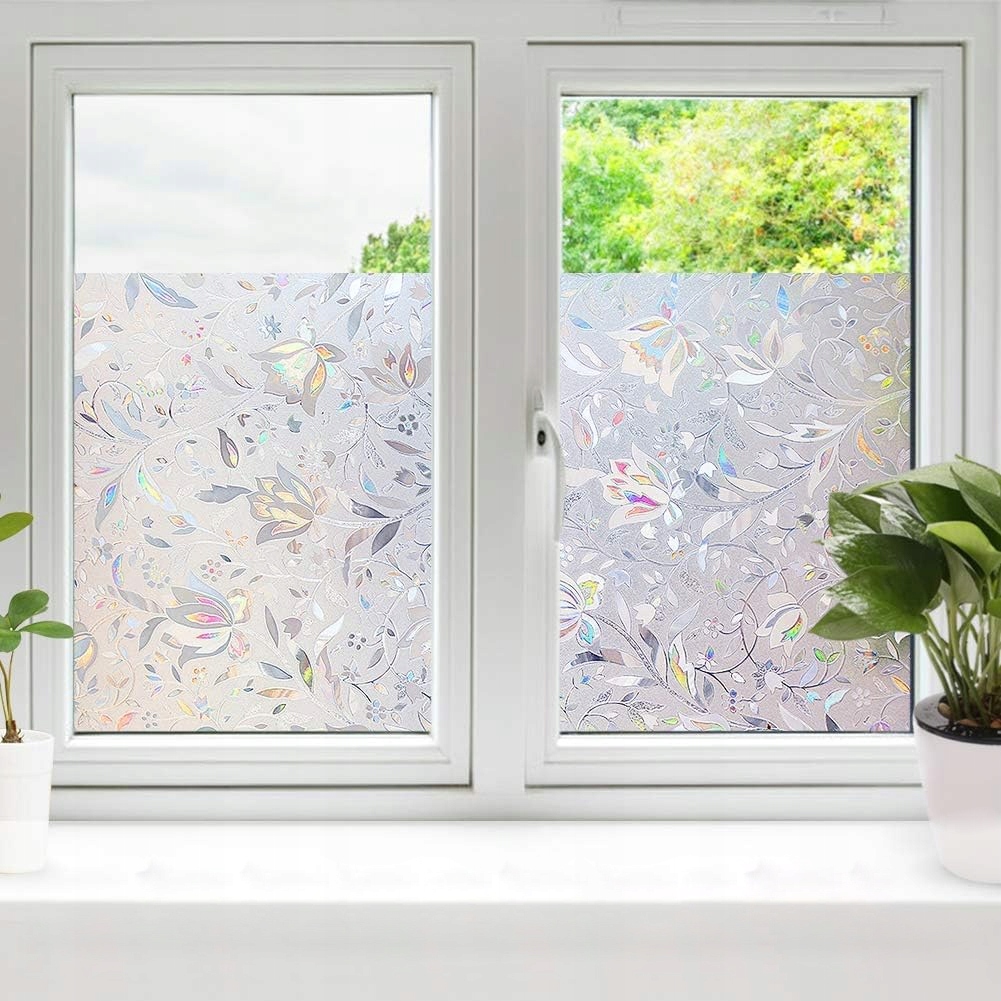 FOLIA NA SZYBĘ OKNO OKIENNA CHRONIĄCA PRYWATNOŚĆ OZDOBNA WITRAŻOWA 60*100cm Marka blurr