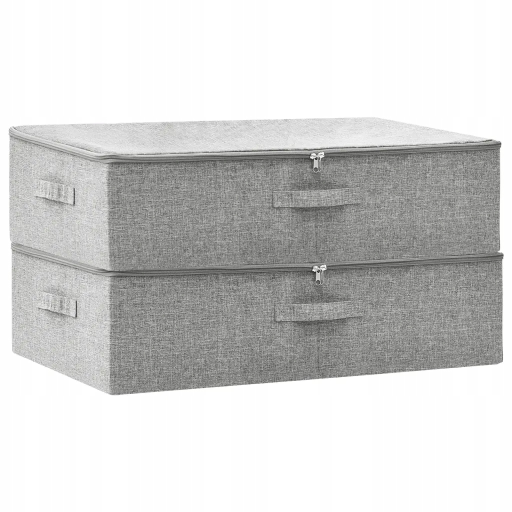 Skládací úložné boxy 70x40x18 cm Šedé