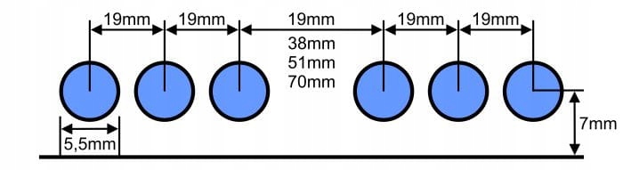 Dziurkacz 6 otworowy A5 Rapesco Kolor czarny