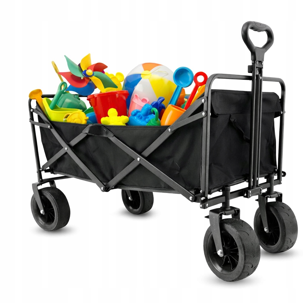 Plážový skládací turistický vozík, skládací, přepravní, velký, 100 l