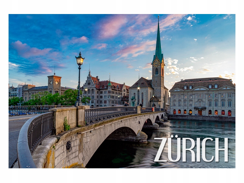 

Zurych Most Szwajcaria Magnes na lodówkę