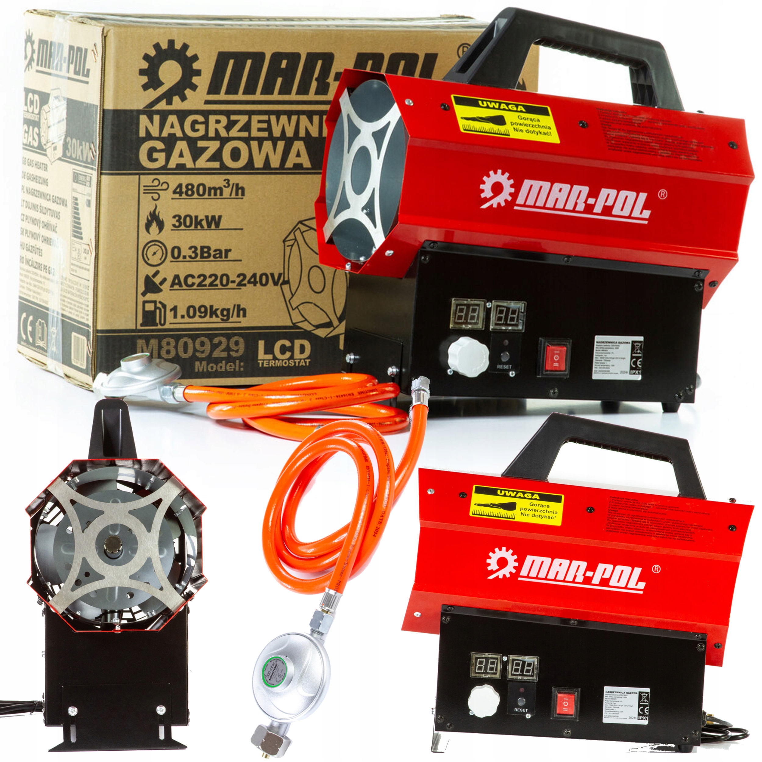 Plynový ohrievač Mar-Pol 30 kW